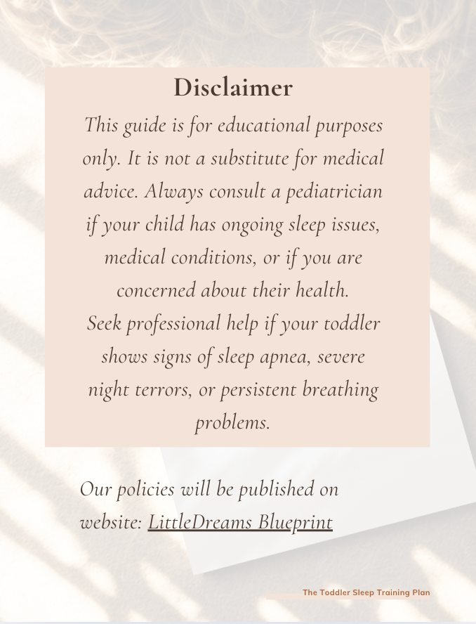The Toddler Sleep Training Plan PDF